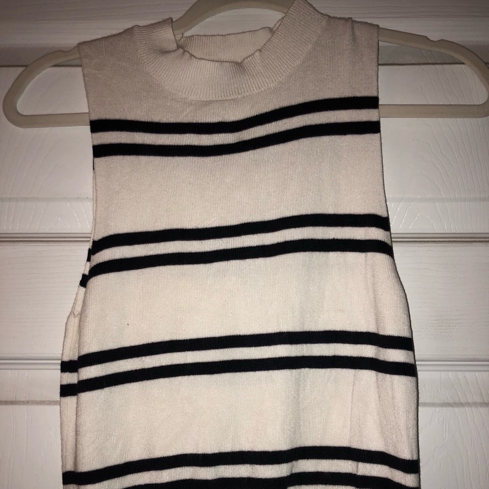Comfy striped sweater tank top